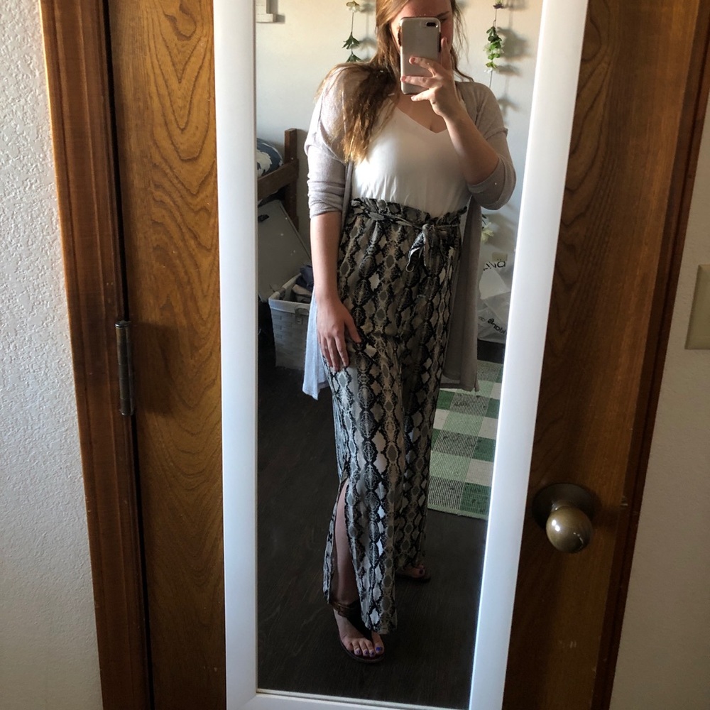 snakeskin jumpsuit